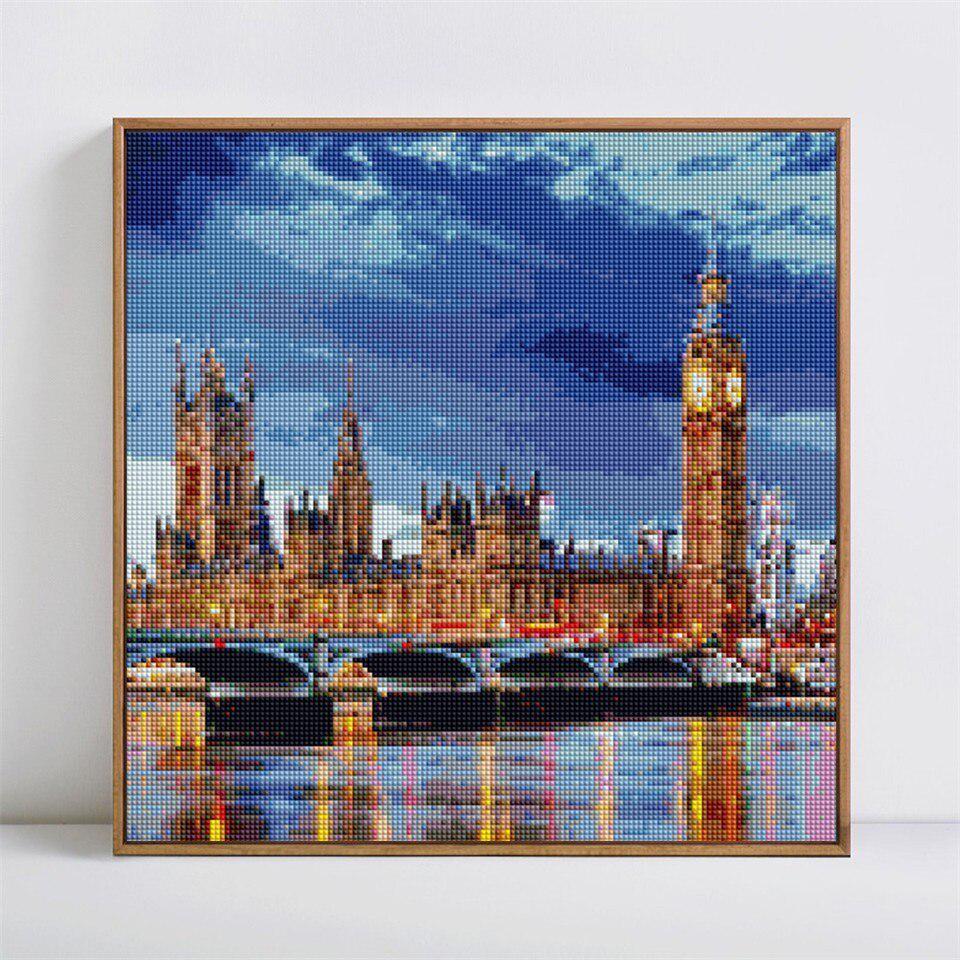 Diamond Embroidery Sale Bridge Full Round Mosaic Diamond Painting