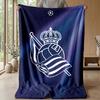 Real Sociedad FC Soft Flannel Fleece Blanket Lightweight Cozy Warm Throw Blanket For Sofa Bed Home Decor