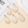 1Pc, Unique Natural Shell Oval Pendant, Fashion Women Men Charms for Jewelry Making DIY Easter Christmas Necklace Accessories Craft Gift 25-30x35-45mm
