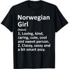 НОРВЕЖСКАЯ ДЕВУШКА НОРВЕГИЯ Подарок Смешная Деревенский Дом Корни Происхождение Футболка