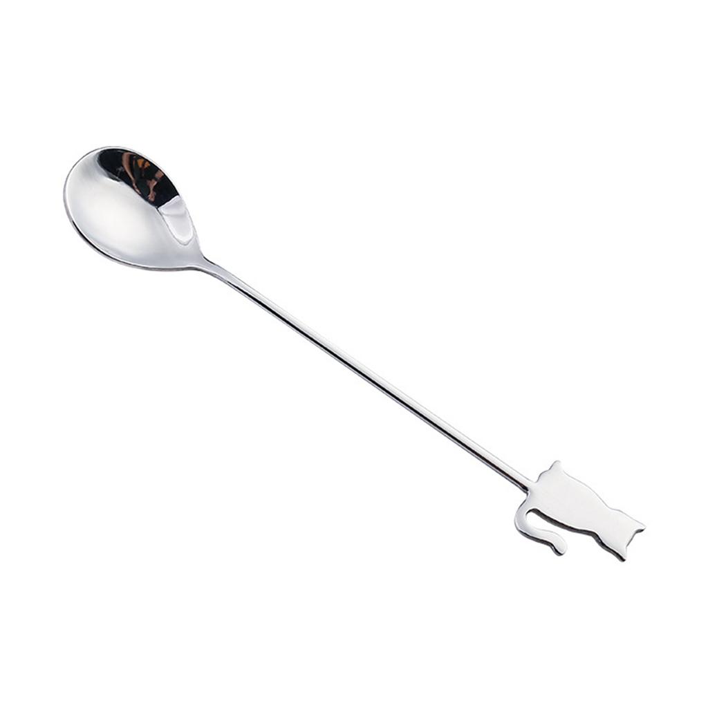 Cute Stainless Steel Mixing Home Drinking Stirring Tool Teaspoon Milk Spoon Coffee Accessories