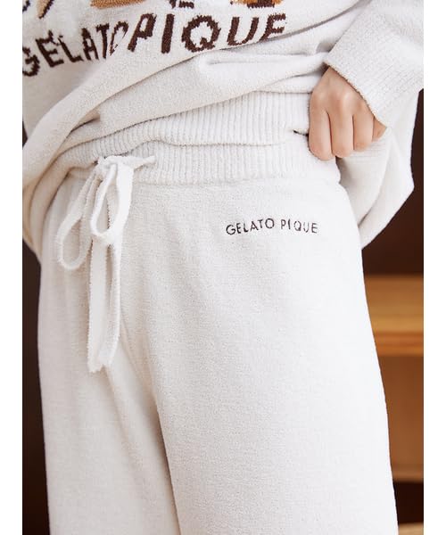 Limited Edition Air Moco SLEEPING DOG JQD Pullover Long Pants SET PWNT245363 NVY [Gelato Pique] & Women's