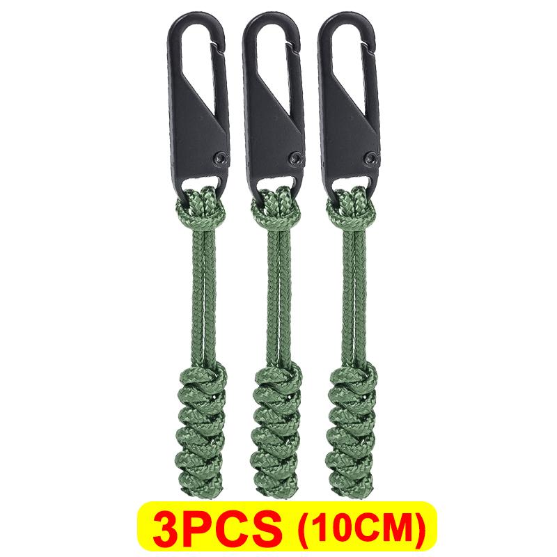 Универсальная металлическая застежка-молния для уличной сумки, застежка-молния для зонтика, плетеная веревка, сменная застежка-молния для самостоятельного шитья, набор для ремонта