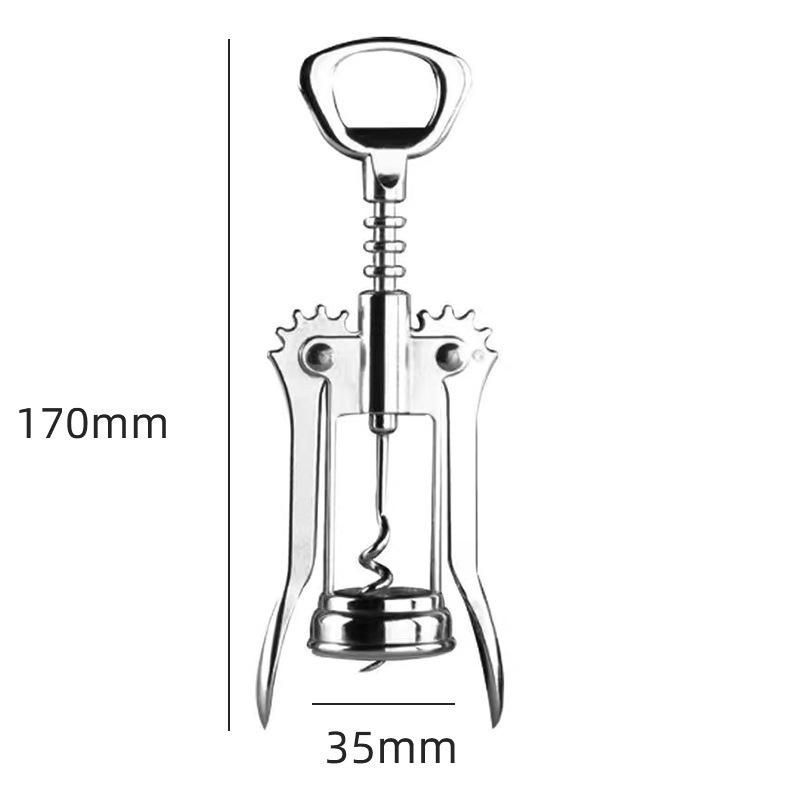 Открывалка для вина Нержавеющая сталь Открывалка для красного вина Крыльчатый тип Металлический штопор Открывалки для бутылок Штопоры Для удаления винных пробок