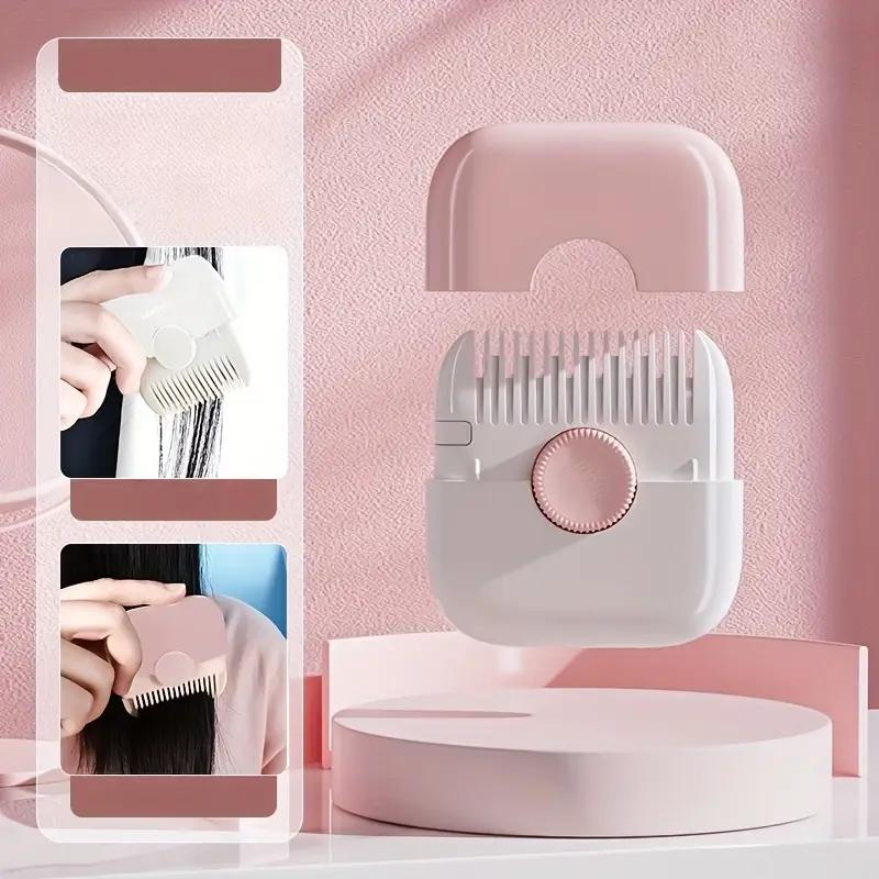 Расческа 2 в 1 для стрижки детских волос и парикмахерского дела, для подравнивания челки и секущихся кончиков, триммер для челки, ручная портативная детская машинка для стрижки волос