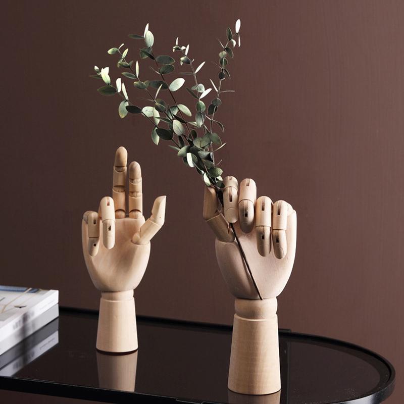 10-дюймовая деревянная шарнирная модель руки человека Художественные инструменты для рисования и карикатуры Моделирование модели руки человека