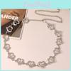 Trendy Heart Shaped Metal Waist Chain With Hollow Buckle For Women Accessory