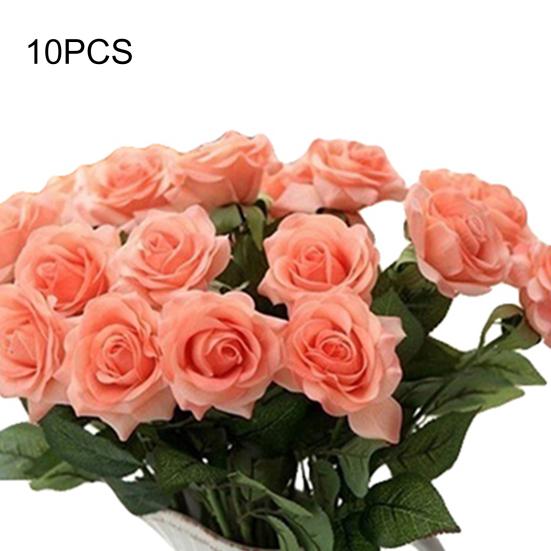 10 шт. искусственные латексные розы цветы Свадебная вечеринка офисный стол букет домашний декор
