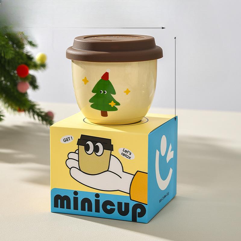 Рождественская керамическая чашка-рука, зимняя чашка-грелка для рук, термос, чашка для воды малой емкости, кофейная чашка для повседневного использования, чашка с силиконовой крышкой