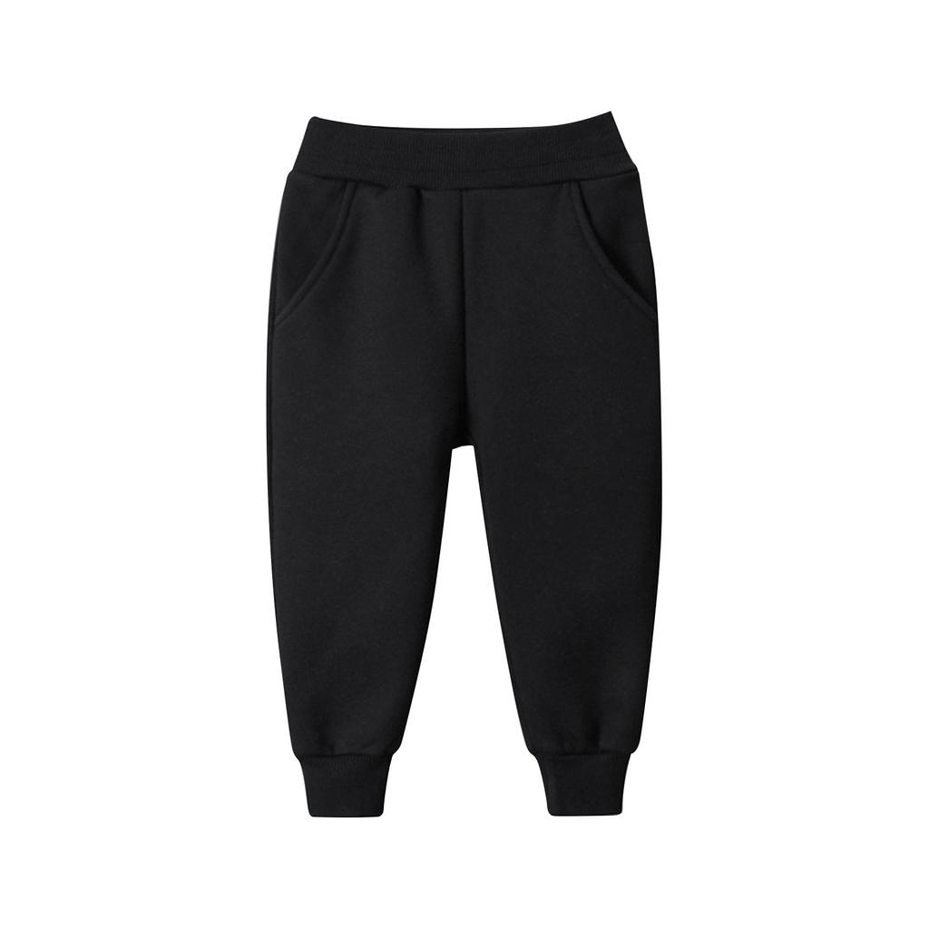 Winter Boys And Girls  Solid Color Sports Pants Long Pants