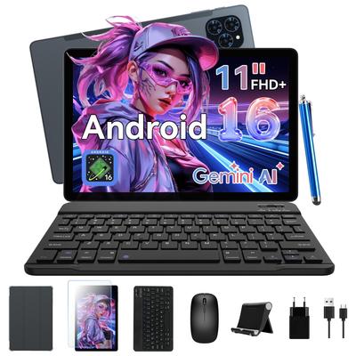Планшет ZENVA T90 Android 11-дюймовый FHD+ 1920*1200 Android 16 Аккумулятор 8000 мАч 24 ГБ Расширяемая ОЗУ С клавиатурой и мышью