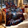 Custom Name Personalized Tottenham Hotspur Print Blanket, Home Decor, Bedroom, Sofa, Camping, Couch, Gifts for Birthday Christmas