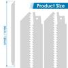 6 Pcs Reciprocating Saw Blades Set 12inch 6TPI Stainless Steel Frozen Food Cutting Saw Blades Universal Frozen Beef Bone Cutting