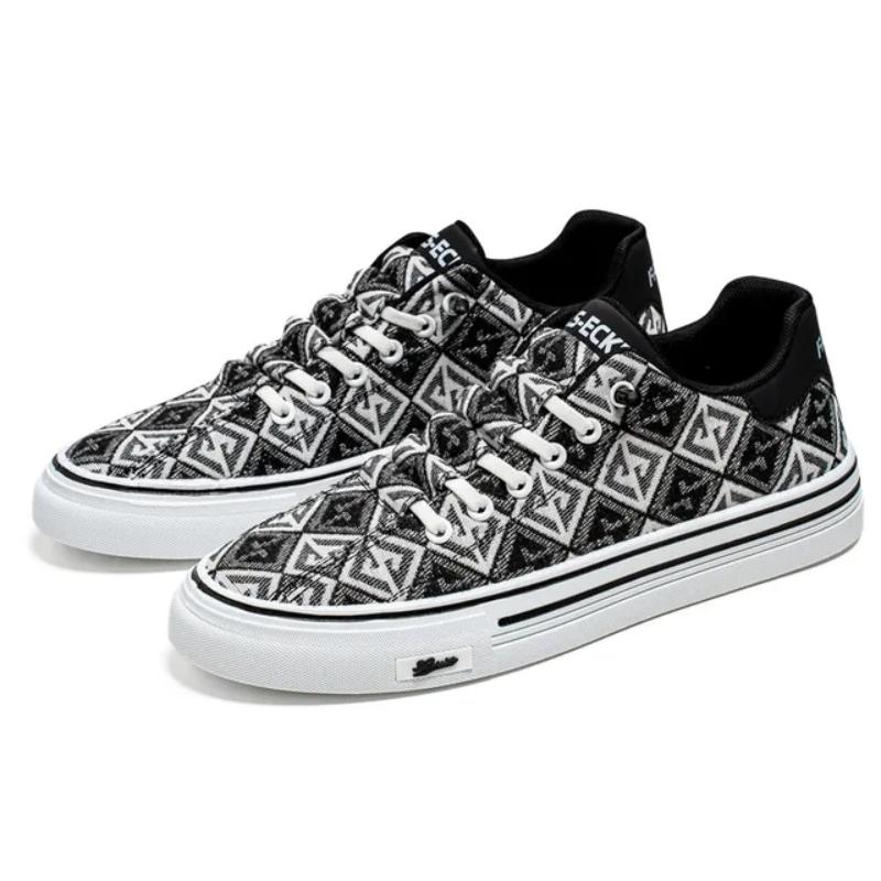 Классические мужские парусиновые туфли, легкие туфли для скейтбординга, мужские удобные, дышащие, универсальные, парусиновые туфли на плоской подошве