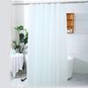 PEVA Waterproof Shower Curtain Mildew Bathroom Solid Curtain Wave Window Tulle Home Luxury with Hooks  Heavy S Fold Wavy Shower