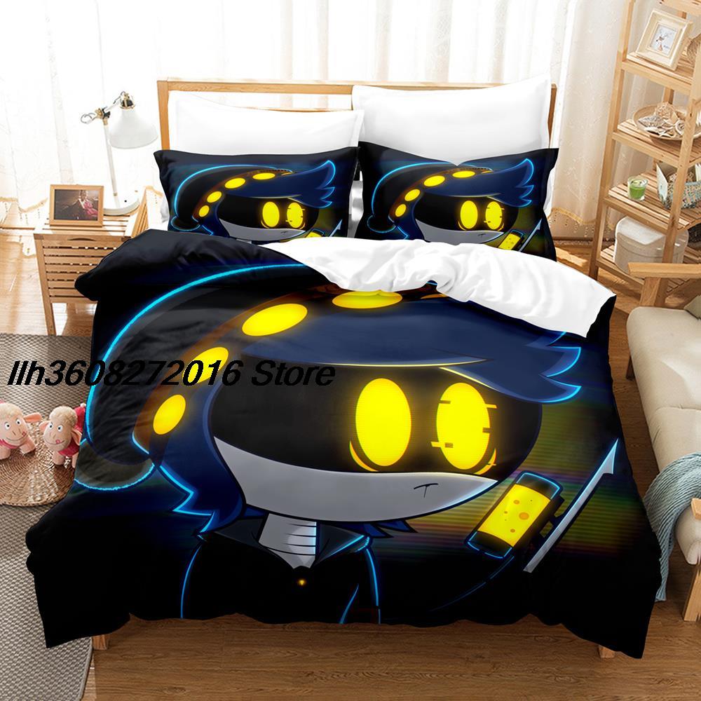 Комплект постельного белья Murder Drones Single Twin Full Queen King Size, комплект постельного белья Aldult Kid Bedroom Duvetcover Sets 3D Anime Bed Sheet Set