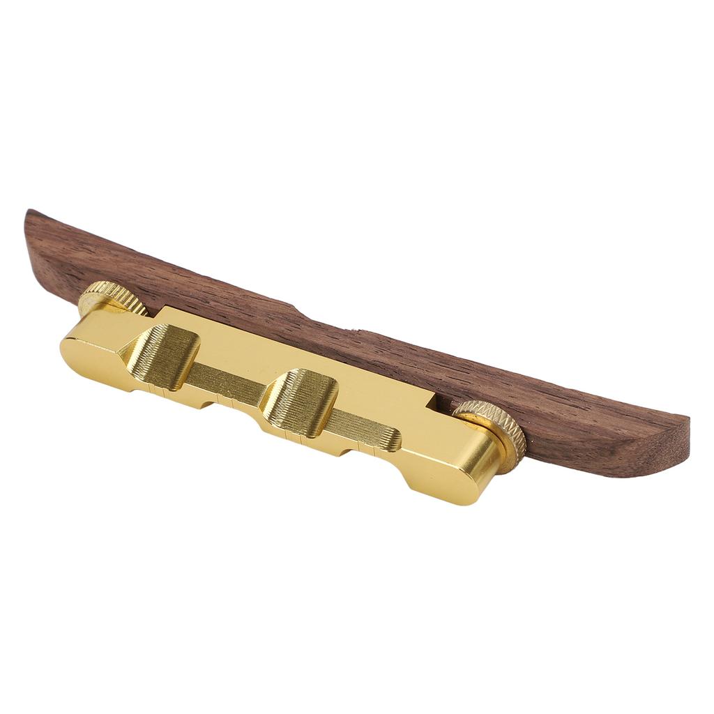 Guitar Bridge Replacement Adjustable Height Metal Rosewood Floating Bridge for Archtop Jazz Guitars