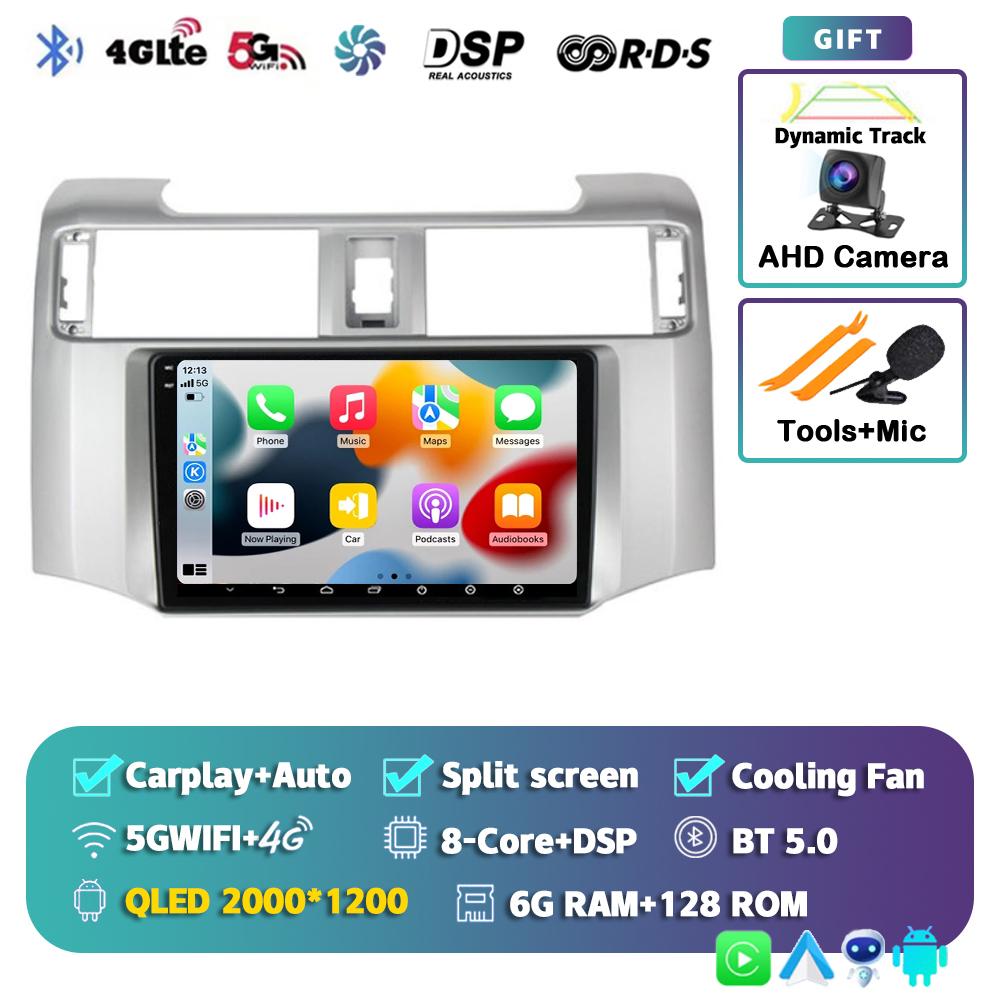 Android 14 Carplay Car Radio для Toyota 4Runner 4 Runner 2014 2015 2016 2017 2018 2019 Мультимедийный видеоплеер GPS 2Din Stereo