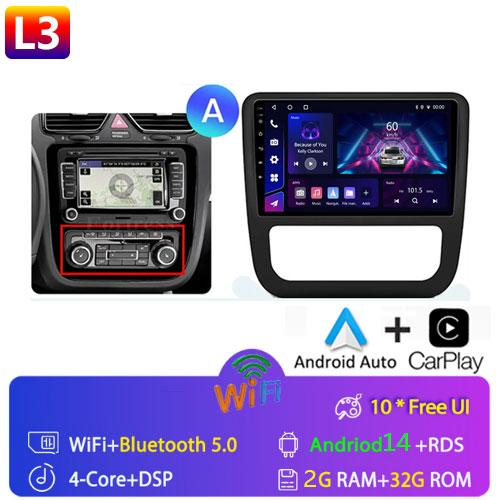 Fortress AI Voice Wireless CarPlay Android Auto Radio для Volkswagen Scirocco 2008-2013 4G Car Multimedia GPS 2din autoradio
