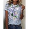 Летняя мода Цветочный 3D принт Футболки Женская уличная одежда Harajuku Повседневная Y2k футболка с коротким рукавом Футболки с круглым вырезом Топы Одежда