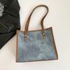 Стильная одноплечевая сумка большой вместимости для женщин, модная повседневная винтажная сумка-тоут