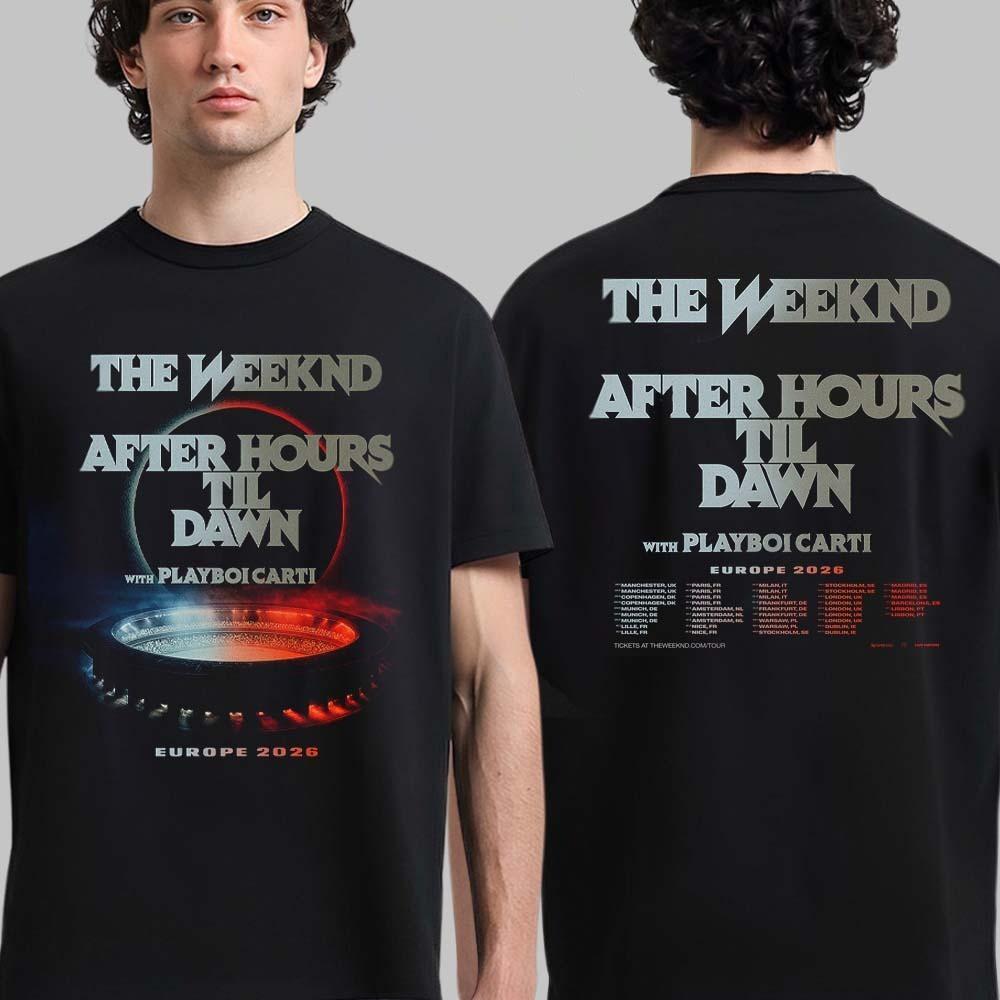 The Weeknd After Hours Til Dawn С Playboi Carti Европа 2026 Шоу Футболка