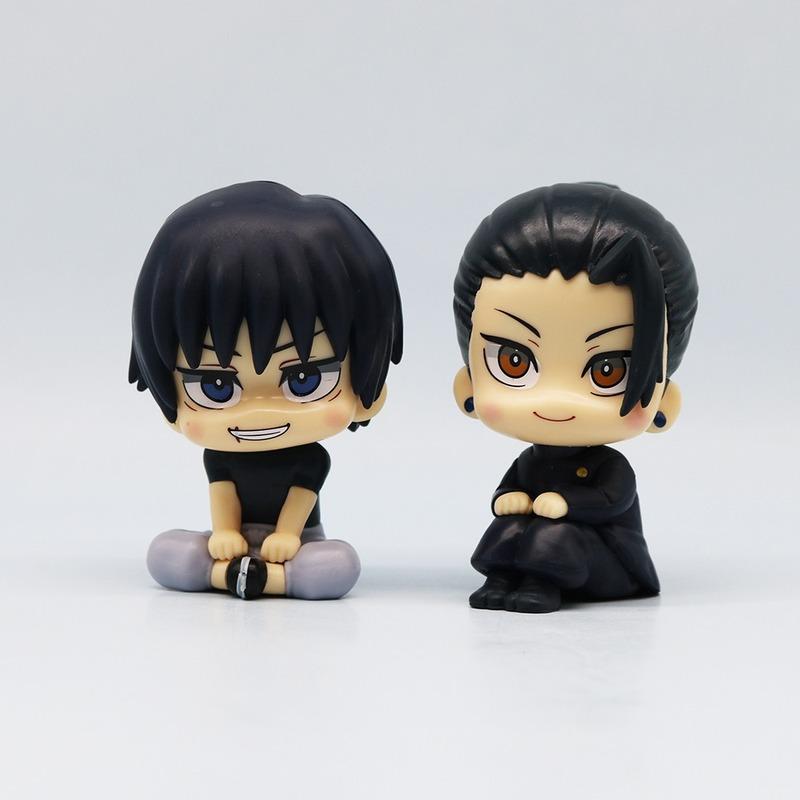 Фигурки Jujutsu Kaisen в стиле чиби. Милый Юдзи Итадори, Годзё Сатору. ПВХ фигурки действия. Аниме фигурка, модель, игрушки, коллекционная кукла, подарок.