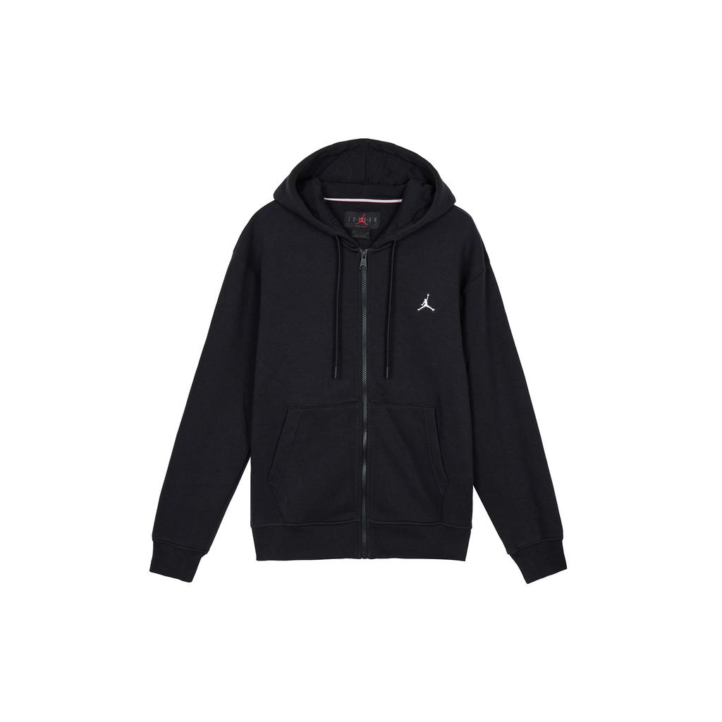 Jordan Мужская толстовка на молнии с вышитым логотипом FW22 с флисовой подкладкой, черная DQ7351-010