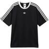 Adidas Originals Серия Adicolor Ss25 Жаккардовое джерси Круглый вырез Модный Мягкий пуловер Футболка с коротким рукавом Унисекс Топы Черный JW5876