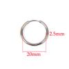 10pcs 316L Stainless Steel Hoop Earrings Women Men Punk Hiphop Circular Ear Buckle Ring Jewelry Gold Color Accessories Wholesale