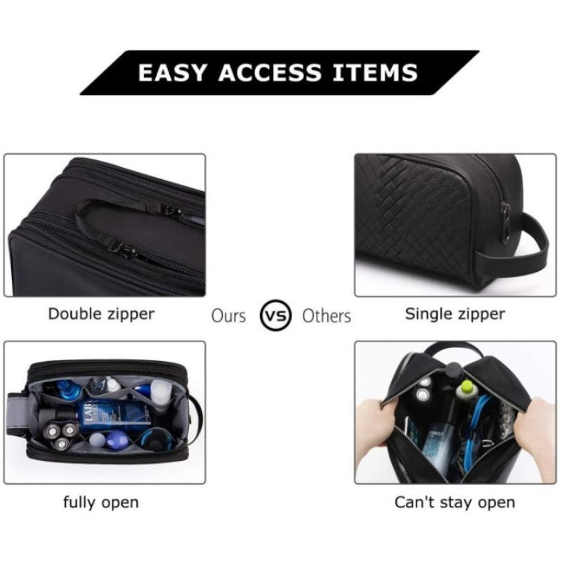 Косметичка для мужчин Дорожная косметичка-органайзер Dopp Kit Водонепроницаемая сумка для бритья и туалетных принадлежностей Необходимые вещи для комнаты в отеле Кошелек1 шт.