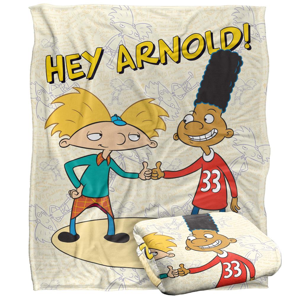 Hey Arnold! Silky Arnold & Gerald Supersoft Blanket