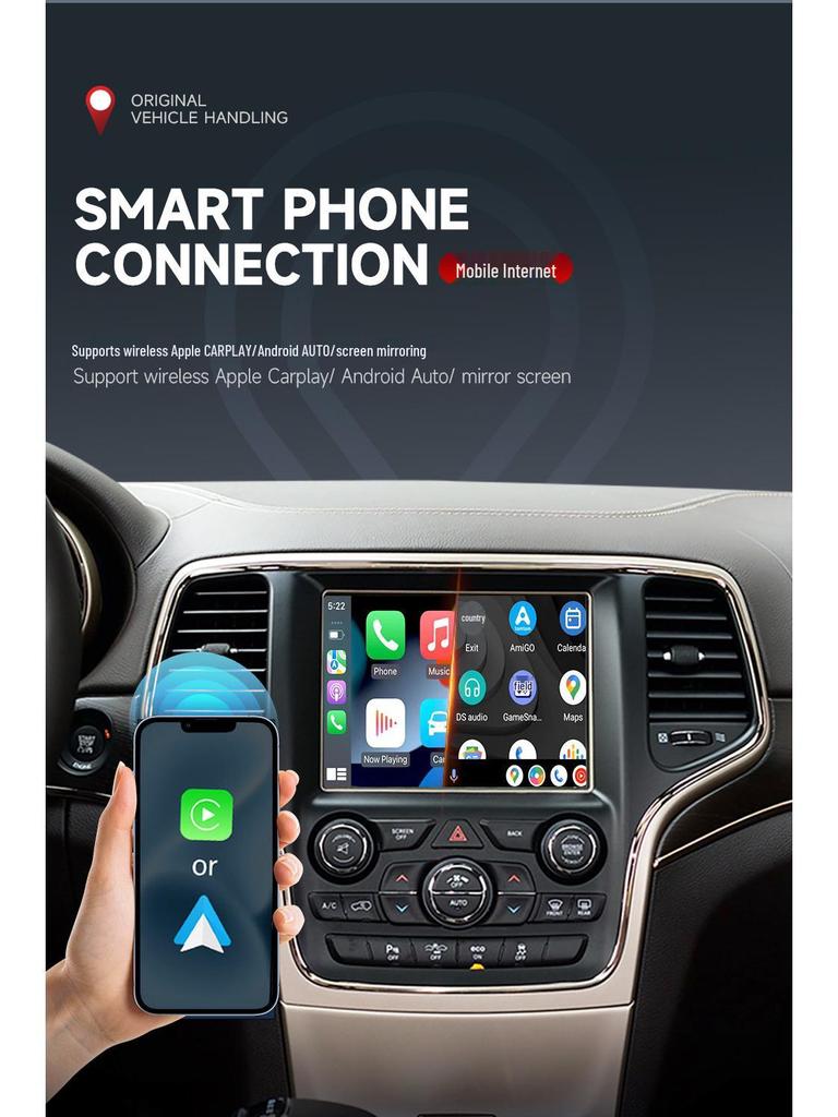 Navigation CarPlay Display Screen for Jeep Grand Cherokee/Dodge Ram with Reversing Image