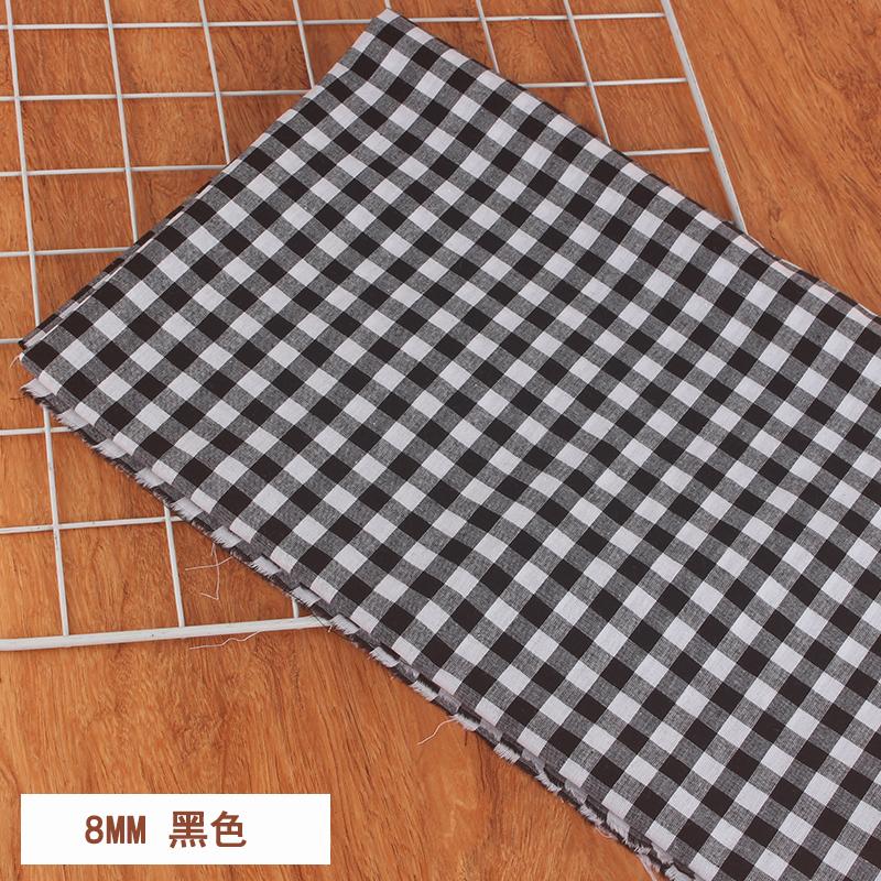 100% Хлопок Мелкая Клетка Ткань на Метр для Юбок Одежды Наволочек Шитье Дышащая Плательная Ткань Розовый Желтый Гипоаллергенный