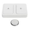 Wireless Smart Scene Switch Smart Home Devices 2 Way Push Button Switch for Tuya Zigbee Connection