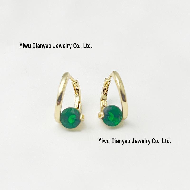 Корейские геометрические серьги с цирконами: Элегантный, Универсальный, Минималистичный Дизайн