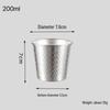 Многоцелевые стаканы Shangqi из нержавеющей стали 304 (200 мл, 2 шт.)