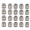 20pcs Alloy Beard Beads Retro Hair Tube Beads Jewelry DIY Pendant for Bracelet Necklace Making