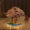 Lego-Compatible Cherry Blossom Tree Building Set - Educational Toy for Kids