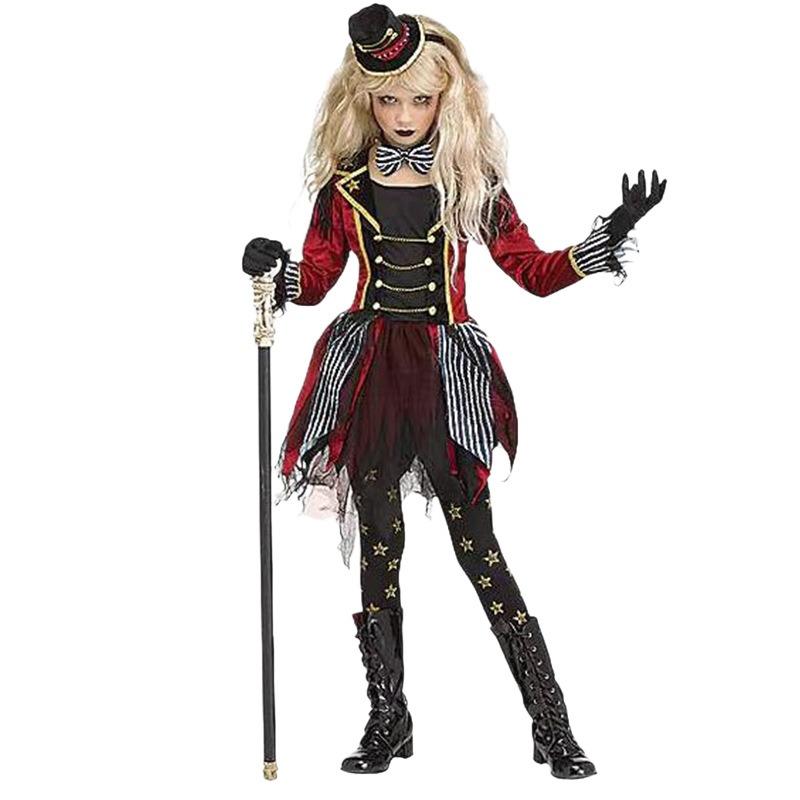 Костюмы для Хэллоуина, ведьма, ветер, клоун, смешные детские костюмы для выступлений, костюмы для ролевых игр для сценических выступлений девочек