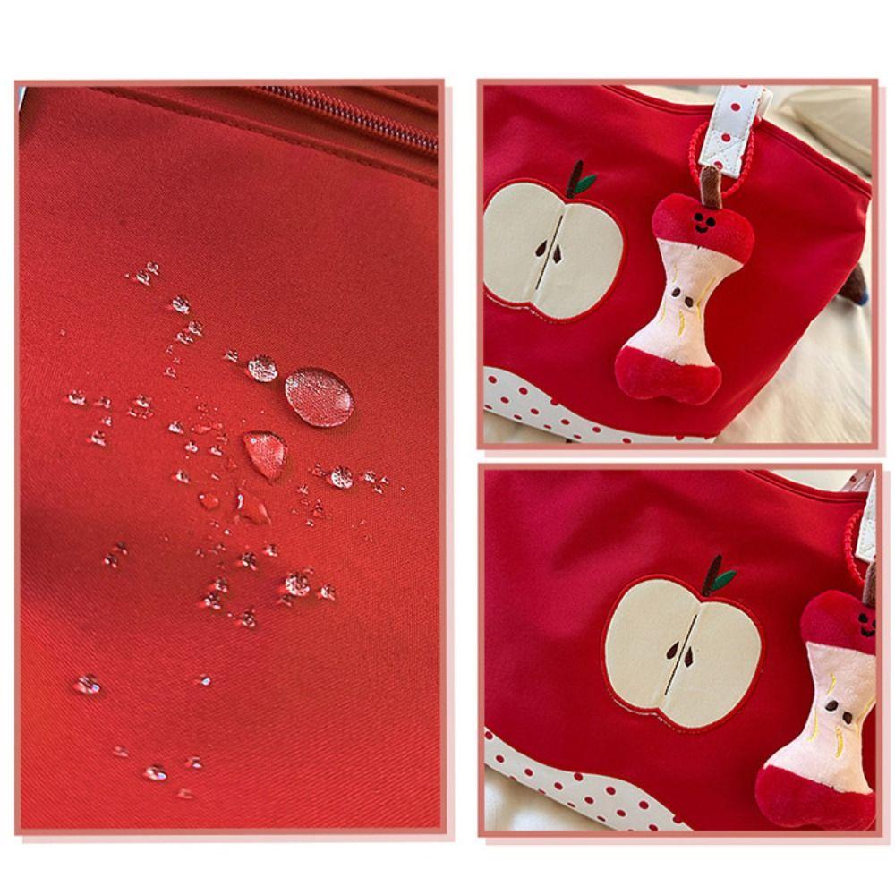 Message Bag Fruits Shoulder Bag Solid Color Nylon Tote Bag Fashion Funny Handbag  Travel