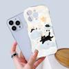 Для iPhone 16 15 14 13 12 Pro Max Samsung S24 Ultra S23 S22 Plus Redmi Note 13 Pro Мягкий волнистый край с рисунком милого кота на всю длину объектива защитный чехол