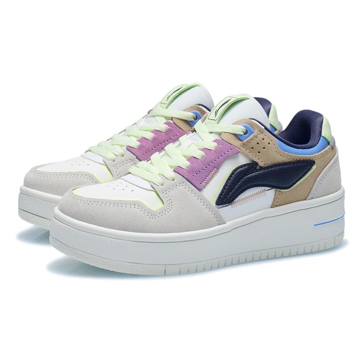 Li Ning Tianji Светоотражающие, нескользящие, износостойкие, легкие, дышащие низкие кеды для скейтборда Женские AGCR468-1