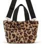FUR EW TOTE3029Леопардовый Пушистый Мех