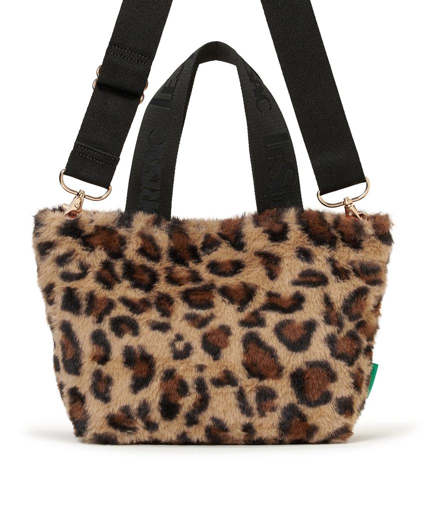 FUR EW TOTE3029Леопардовый Пушистый Мех
