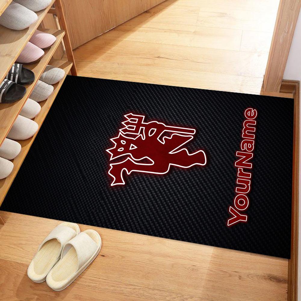 Manchester Customizable Name Area Rug Design for Entryway Living Rooms Study room Bedrooms Anti-slip Rug Office home decor Wedding Party Gift