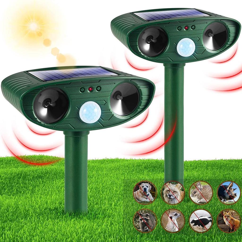 Solar-Powered Ultrasonic Animal Repeller: Deter Mice, Birds, Cats, and Dogs