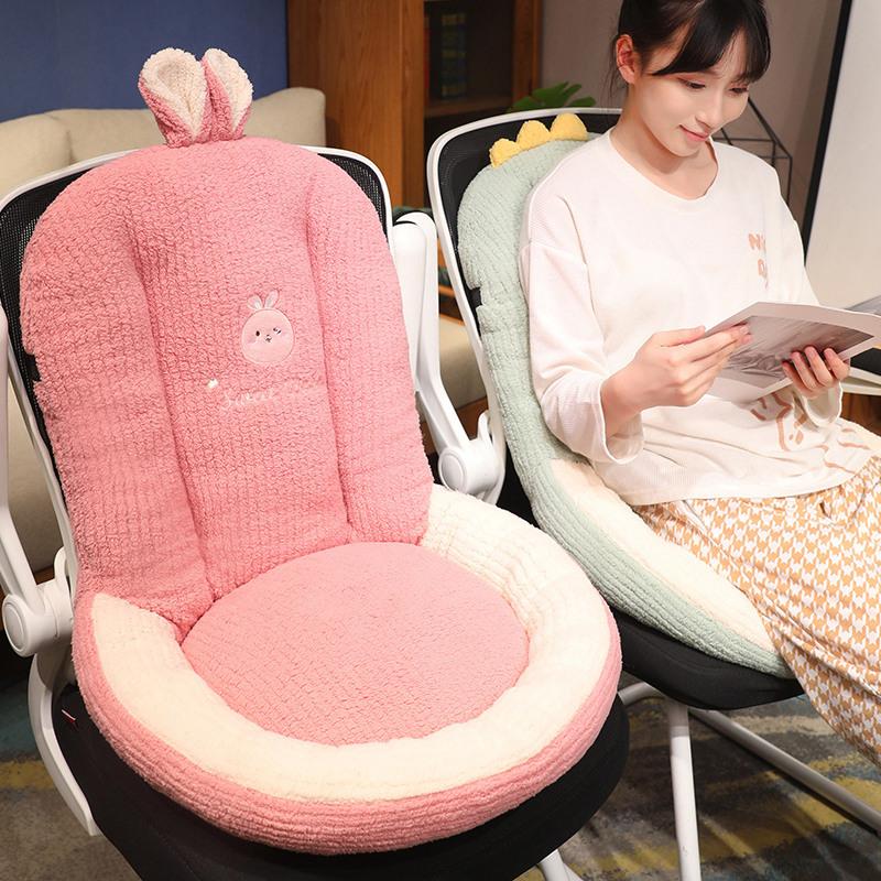 Cartoon Dinosaur Rabbit Cushion Office Waist Cushion Home Cushion Girls Bedroom Tatami Futon Cushion
