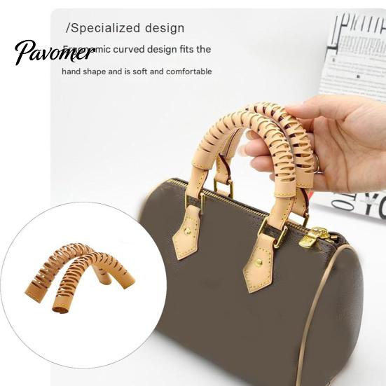 Purse Handle Cover 2Pcs Faux Leather Handbag Cover, Stain Resistant Handbags Protective Sleeve Protector Wrap Sleeve, Universal Tote Bag Accessories