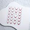 Nail Stickers - Self-Adhesive & Wave Nail Art Decals with Gradient Design, Irregular Shape Nail Decorations for DIY Manicures, Nail Accessories